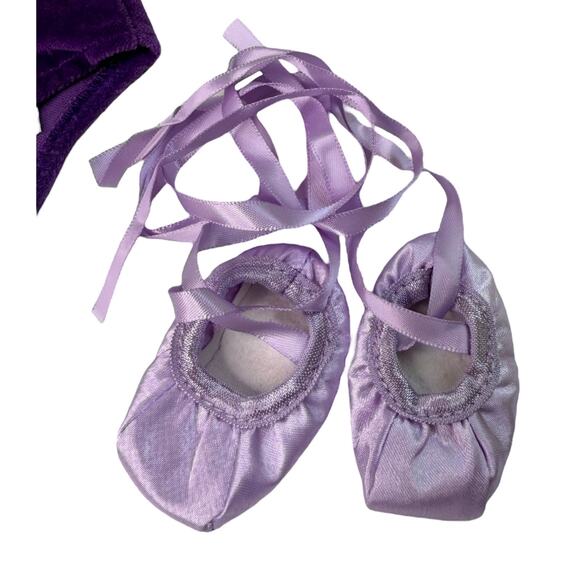 American Girl Leotard Tutu Ballet Slipper Shoes Sugar Plum Fairy Outfit Set New - Picture 6 of 8
